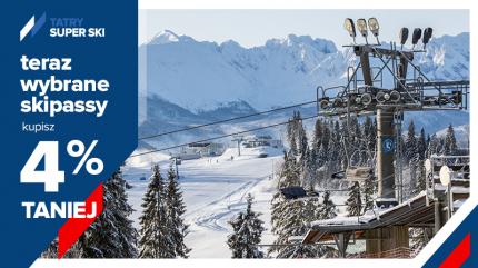 Wybrane skipassy do 24 grudnia z 4% zniżką