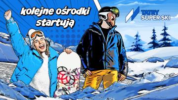 Otwarcia kolejnych stacji narciarskich Tatry Super Ski