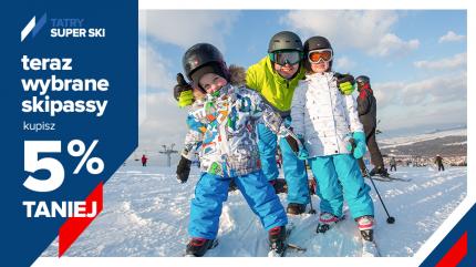 Sezon narciarski trwa! Skorzystaj z 5% zniżki na wybrane karnety